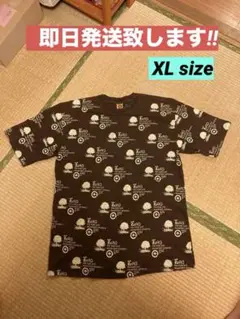 LRG 総柄 Tシャツ ブラウンXL size