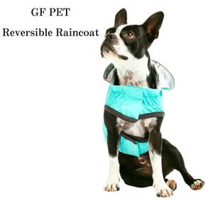 輸入品★日本非売品 ★GF PET リバーシブル　レインコート　M　愛犬　小型犬　脱着楽々　カッパ　未使用品