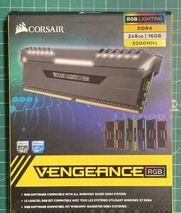 ★CORSAIR DDR4-3000MHｚ VENGEANCE RGB Series 16GB 【8GB×2枚キット】 CMR16GX4M2C3000C15 ★