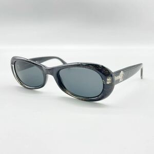 良品 VERSACE ヴェルサーチ サングラス MOD.385 メガネ 眼鏡 ブラック フレーム セルフレーム イタリア製 アイウェア 51□12-130 おすすめ
