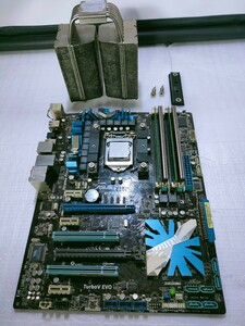 (通電確認、中古現状、即発送)インテル Core i7-860 ＆ マザーボード ASUS P7P55D セット (メモリ2GBｘ４枚)