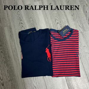 POLO RALPH LAUREN Tシャツ 2着セット 半袖 ボーダー ラルフローレン