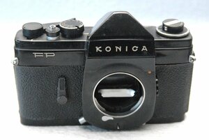 KONICA コニカ 昔の高級一眼レフカメラ FP（黒）ボディ 希少な作動品