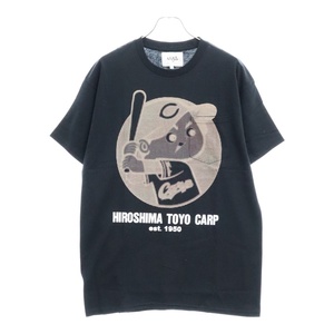 NUGETS ナゲッツ ×広島カープ×Charcoal TOKYO Carp SP S/S カープ坊や 半袖Tシャツ ブラック