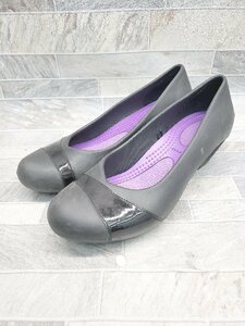 ◇ Θ CROCS クロックス ヒール　パンプス サイズ8 ブラック レディース P