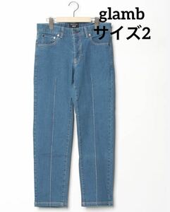 美品　glamb ストレッチセンターシームレギュラーパンツ