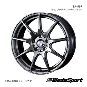 WedsSport/SA-99R シャトル GK8/GK9/GP7/GP8 アルミホイール1本【17×6.5J 4-100 INSET50 PSB】0073876