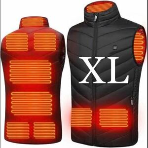 XL 電熱ベスト ヒーターベスト 9箇所発熱 速暖 防寒対策 省エネ 男女兼用 通勤 通学 アウトドア 仕事 釣り キャンプ 洗濯可