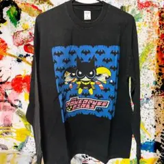 パワパフ batman リプリント メンズ 長袖 ロンT Ｌ ＸＬ 個性的