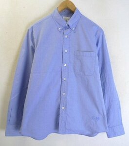 ◆uniform experiment fragment 23aw 美 GIZA OXFORD B.D SHIRT UE-232007 オックスフォード シャツ SAX サイズ1