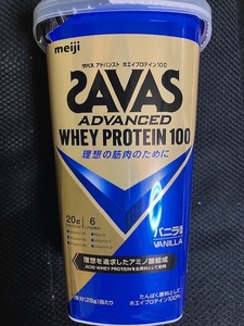 SAVAS WHEY PROTEIN100☆バニラ風味　理想の筋肉のために　２８０ｇ