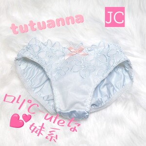 No.68♪tutuanna JC/女の子/女子中学生 スクール/部活/お出かけ ロリ可愛い妹系パンティ M 同色系クロッチ*+*+*JNK*+*NCNR*+*希望額3400円