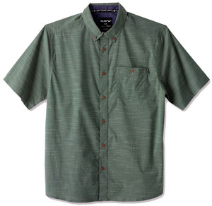 KAVU Welland 半袖シャツ 胸ポケット カブー 緑 グリーン S M Lサイズ 送料無料 