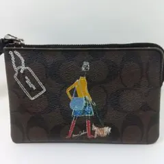 COACH コーチ　ポーチ　リストレット　シグネチャー