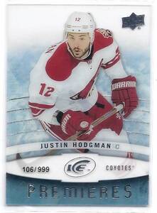 14-15 UD Ice Justin Hodgman RC /999