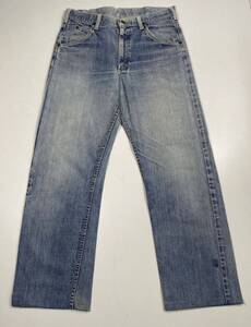 70s Vintage Lee 200z Denim Pants Talon 70年代 リー デニム パンツ タロンジップ ダメージデニム サイド黒タグ USA製 T356