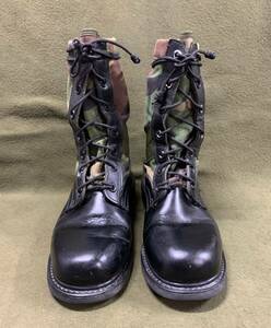 #. 希少品! 韓国軍 実物官給品 2000年 旧型 迷彩コンバットブーツ（サイズ:265CM）.空挺部隊2024/04/22