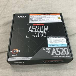 現状品 MSI マザーボード A520M-A PRO 【Ryzen 5000シリーズ (AM4)対応】 Micro ATX [AMD A520搭載] MB5136