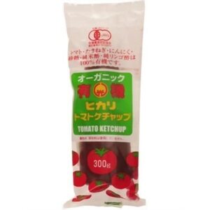 光食品 ヒカリ 有機トマトケチャップ チューブ入 300g ×2セット