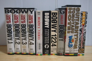 即決 4999円 VHS ビデオ BOOWY 8本 布袋寅泰 3本 氷室京介