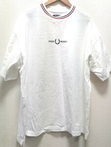 FRED PERRY ホワイト Tシャツ フレッドペリー リンガーTシャツ