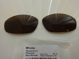 ★オークリー WHISKER/ ウィスカー用 カスタム偏光レンズ BROWN Color Polarized 新品 