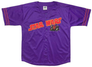 90s STAR WARS ベースボールシャツ スターウォーズ エピソード1 ファントムメナス ビンテージ Tシャツ ユニフォーム