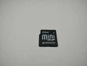 256MB　メガバイト　GREEN HOUSE　miniSDカード　メモリーカード　ミニSDカード