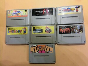 T【オ5-40】【60サイズ】▲SFC スーパーファミコン ゲームソフト 7点セット/ロマンシング サ・ガ/ファイナルファイト他/※傷汚れ ヤケ有