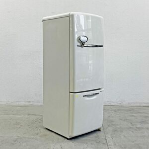 〓 ナショナル National ウィル WILL FRIDGE mini 冷凍冷蔵庫 ホワイト レトロ 162L 2002年製 オリジナル ノスタルジックデザイン