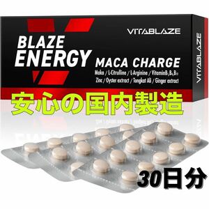 BLAZE ENERGY マカ　亜鉛　サプリ　30日分　牡蠣エキス　国内製造