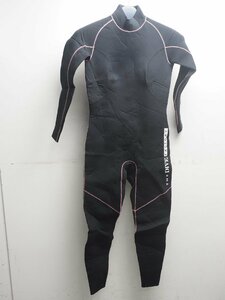 USED WorldDive ワールドダイブ ウェットスーツ レディース 3mm 158cm/53kg 平置きサイズ:胸囲43cm腹囲37cm尻囲48cm [Z57669]