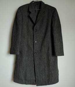 マーガレットハウエル MargaretHowell × HarrisTweed ハリスツイード　チェスターコート　ツイード ロングコート ウール ビンテージ MHL