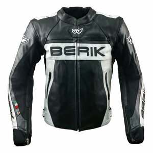 レザージャケット BERIK ベリック 牛革 BLACK 50 サイズ L相当 サンプル 希少 残り僅か