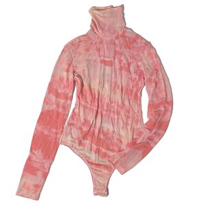 FUMIKA_UCHIDA TIE DYE BODYSUIT 定価36,300円 size36 PINK FU-M-FD002 フミカ ウチダ タイダイ ボディースーツ