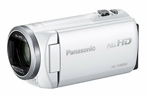 【中古】パナソニック HDビデオカメラ V480M 32GB 高倍率90倍ズーム ホワイト HC-V480M-W