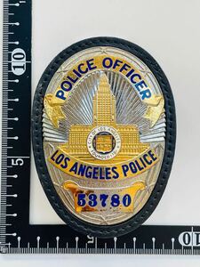 レプリカポリスバッチ　POLICE OFFICER ホルダーセット　LOS ANGELES POLICE ロス市警　現状品 ポリスバッジ 