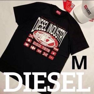 ディーゼル　Tシャツ 　Mサイズ　 ブラック　新品 タグ付　訳あり　4624　DIESEL　T-DIEGOR -L8　A11076 0CATM 900 黒