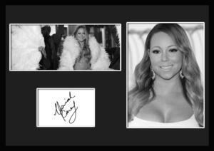 10種類!Mariah Carey/マライア・キャリー/サインプリント&証明書付きフレーム/BW/モノクロ/ディスプレイ (3-3W)