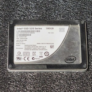 INTEL SSD 520 SERIES(SSDSC2CW180A3) 180GB SATA SSD 正常品 2.5インチ内蔵SSD フォーマット済 PCパーツ 動作確認済 120GB 128GB