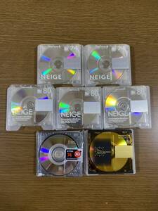 MD SONY neige 5枚 PRISM 1枚 TDK XG 1枚 74分 80分 当時物 レア 廃盤 レトロ mini disc ミニディスク MDディスク minidisc ソニー 