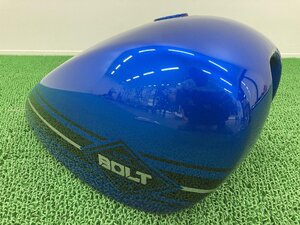 ボルトRスペック タンク 青M ヤマハ 純正 中古 VN04J BOLT ボルト950R-SPEC ビビットパブリッシュブルーカクテル 修復素材に コケキズ無し