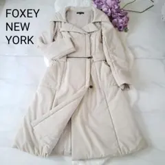 FOXEY NEW YORK 中綿2WAYコートジャケット ベージュ 38サイズ