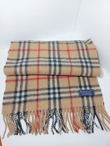 1円【極美品】BURBERRY バーバリー マフラー ノバチェック カシミヤ100% 英国製　ユニセックス