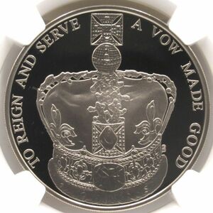 2013年 イギリス 5ポンド 銀貨 NGC PF69 ULTRA CAMEO エリザベス女王 戴冠60周年記念[FS060506]