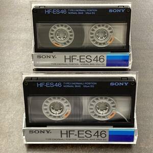 0067BT ソニー HF-ES 46分 ノーマル 2本 カセットテープ/Two SONY HF-ES 46 Type I Normal Position Audio Cassette