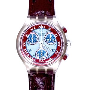 【侍】Swatch スウォッチ SCK103 ウィンドミル 90’s ヴィンテージ クロノグラフ 腕時計 オリジナルケース付 デットストック20=382