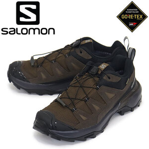 Salomon (サロモン) L47571200 X ULTRA 360 LEATHER GORE-TEX レザーハイキングシューズ Dark Earth x Delicioso x Sharkskin SL036 27.5cm