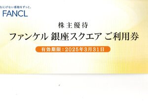 ファンケル銀座スクエア 株主優待 ご利用券 3000円分