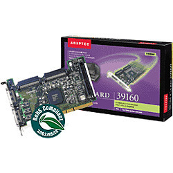 超希少未使用品●Adaptec ASC-39160 2ch Ultra160 SCSIカード